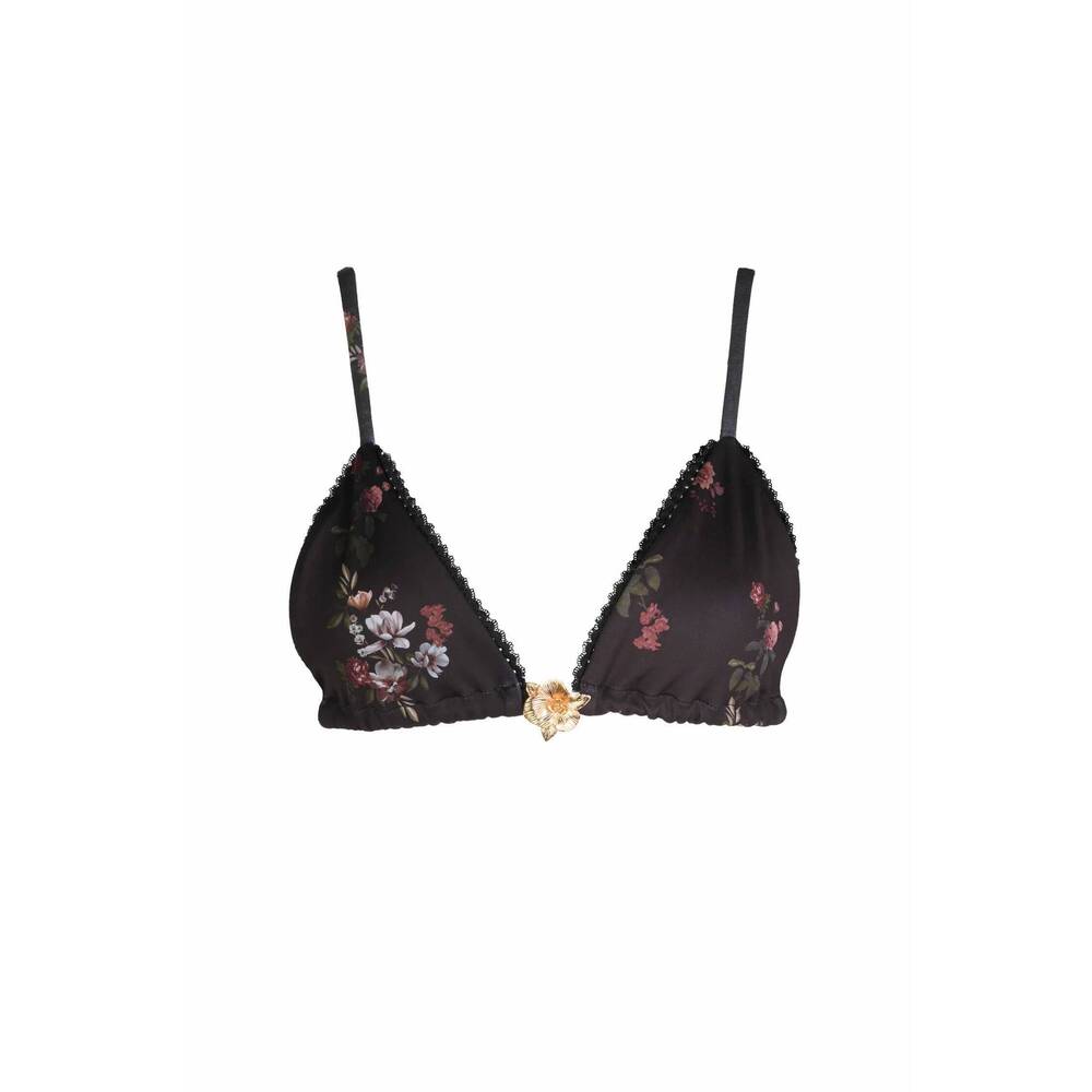 NEW SOAH women's juliet bikini top in midnight roses